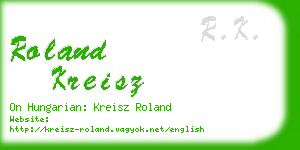 roland kreisz business card